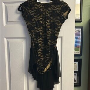 Elegant Black Lace Lyrical Dress